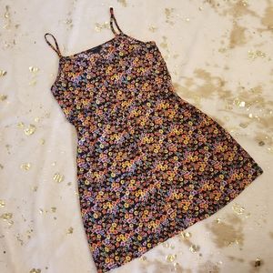Forever 21 Small Floral Spegatti Strap Mini Dress